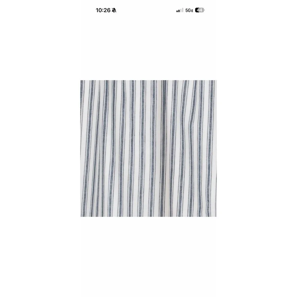 Sawyer Mill Farmhouse Blue Ticking Stripe Standard Sham 21x27 VHC Brands Cottage